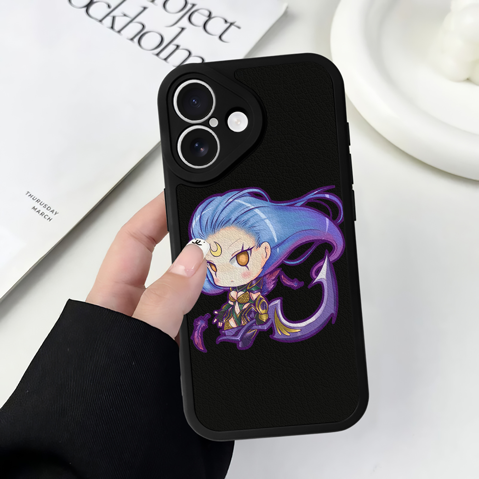 リーグ・オブ・レジェンド League of Legends LOL 【iPhone 16シリーズ対応】シリコンスマホケース（レザー調） 材質：シリコン